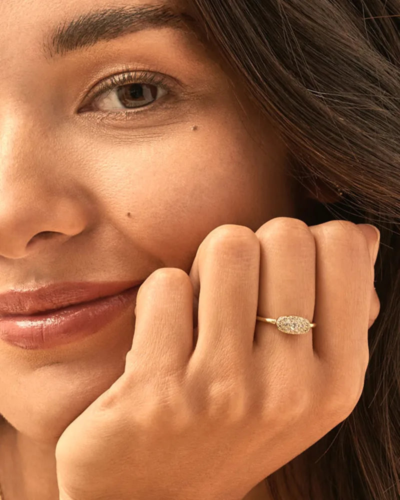 KS Grayson Crystal Band Ring