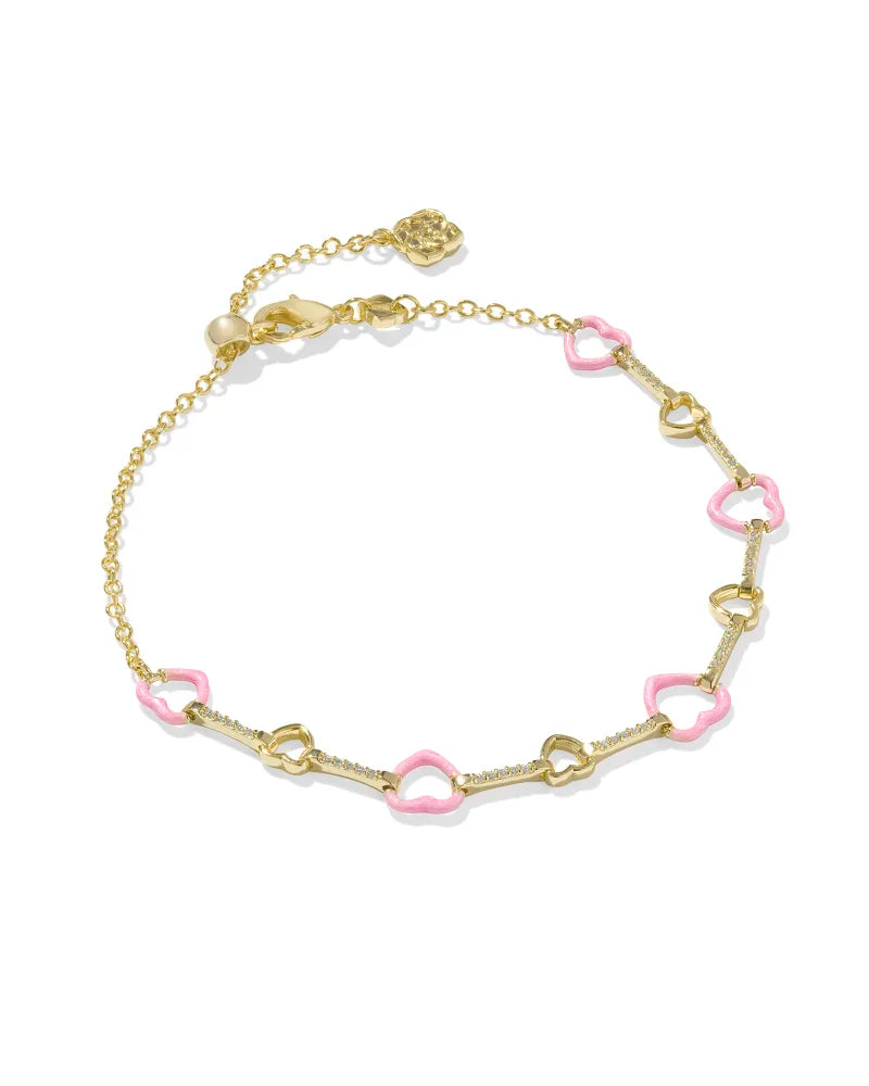 KS Haisley Heart Delicate Chain Bracelet