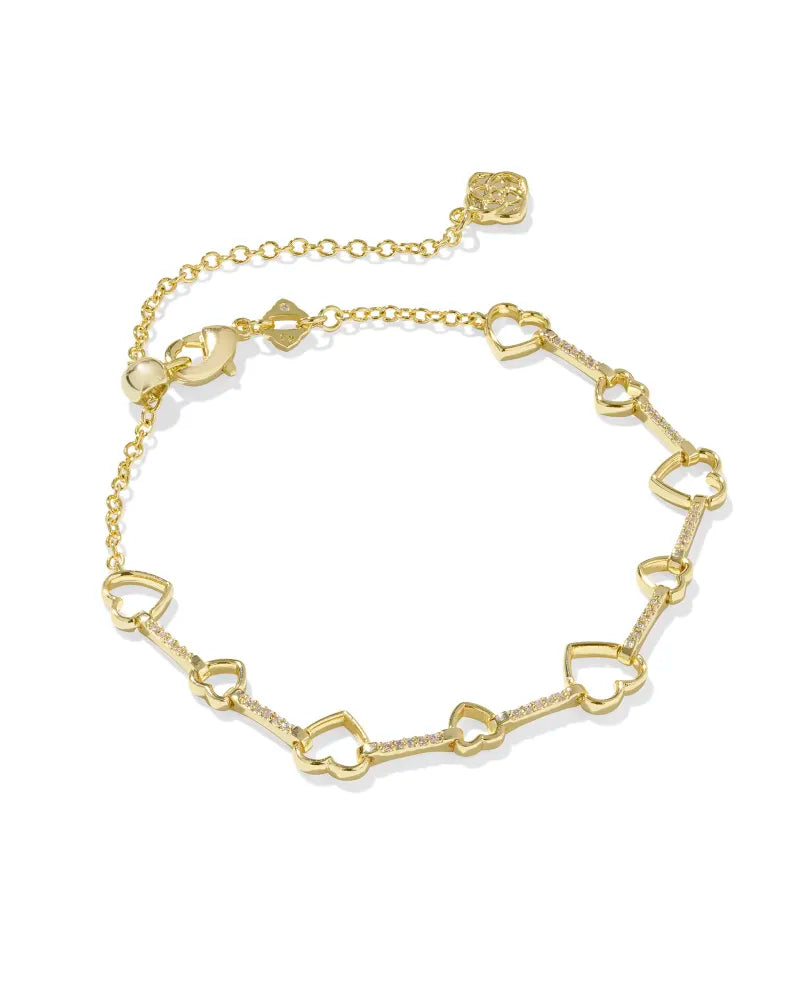 KS Haisley Heart Delicate Chain Bracelet