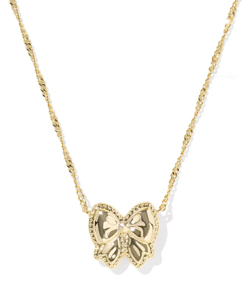 KS Haley Bow Pendant Necklace