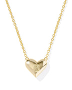 KS Ari Heart Letter B Pendant Necklace
