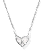 KS Ari Heart Letter K Pendant Necklace