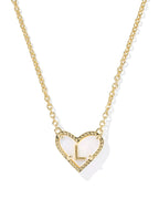 KS Ari Heart Letter L Pendant Necklace