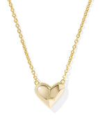 KS Ari Heart Letter L Pendant Necklace