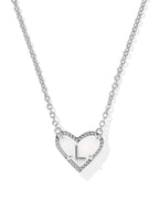 KS Ari Heart Letter L Pendant Necklace