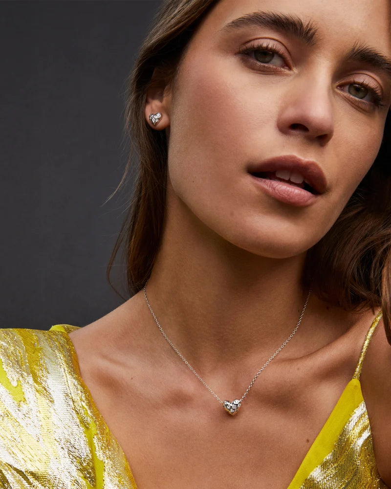 KS Holland Heart Stud Earrings