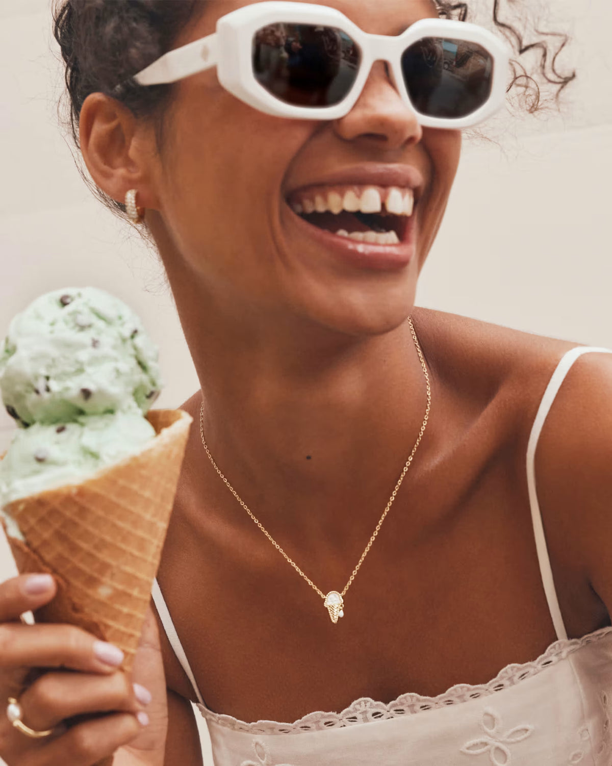 KS Ice Cream Short Pendant Necklace