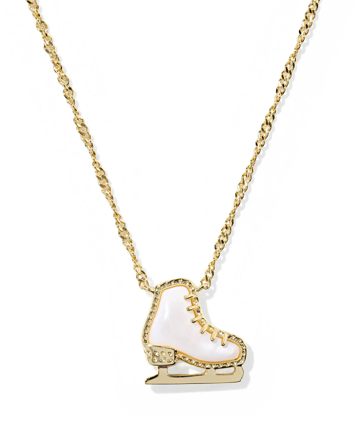 KS Ice Skate Pendant Necklace