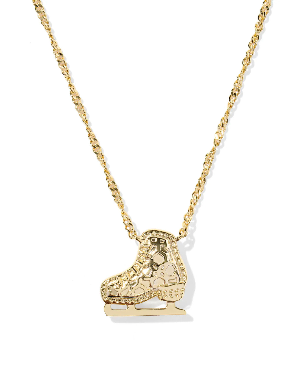 KS Ice Skate Pendant Necklace