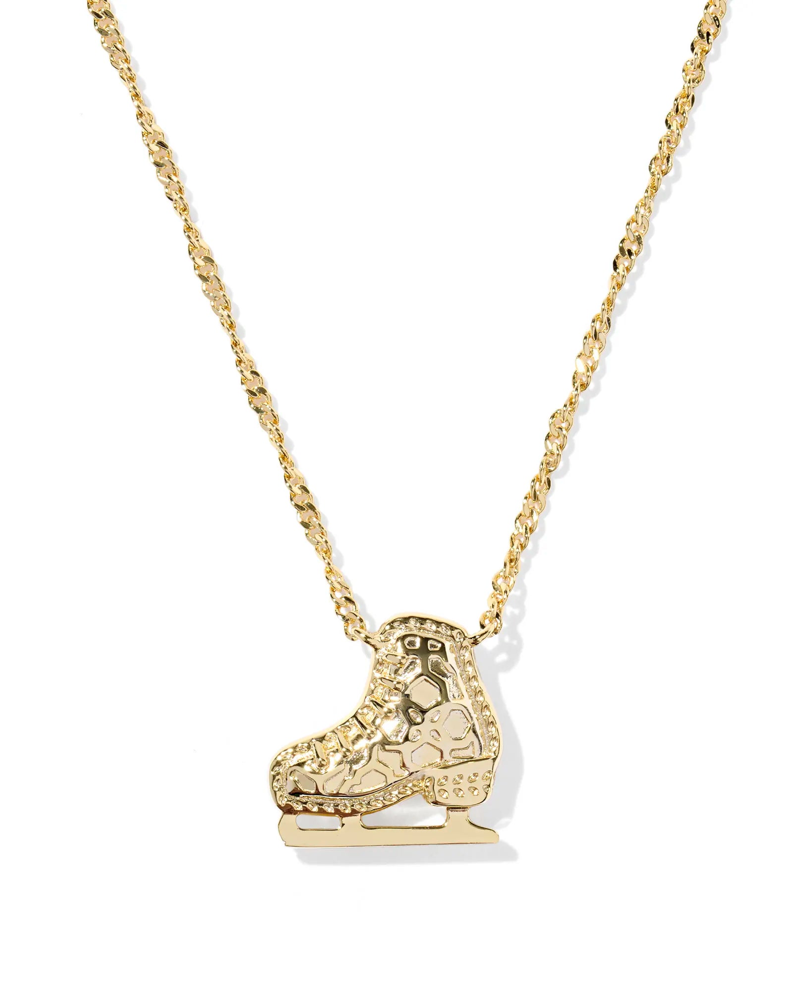 KS Ice Skate Pendant Necklace