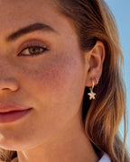 KS Jae Star Pave Huggie Earrings