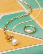 KS Leighton Pearl Band Ring