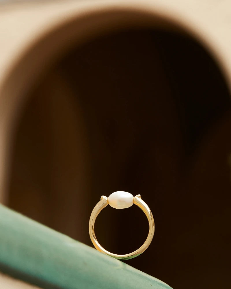 KS Leighton Pearl Band Ring
