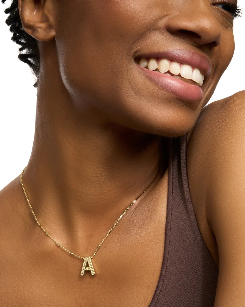 KS Letter A Pendant Necklace