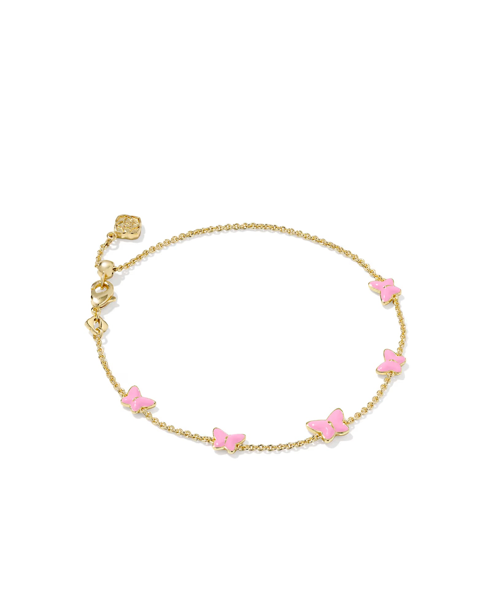 KS Lillia Butterfly Enamel Delicate Chain Bracelet