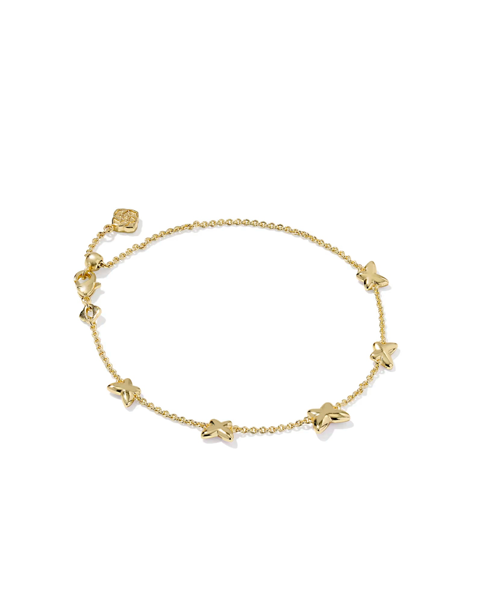 KS Lillia Butterfly Enamel Delicate Chain Bracelet
