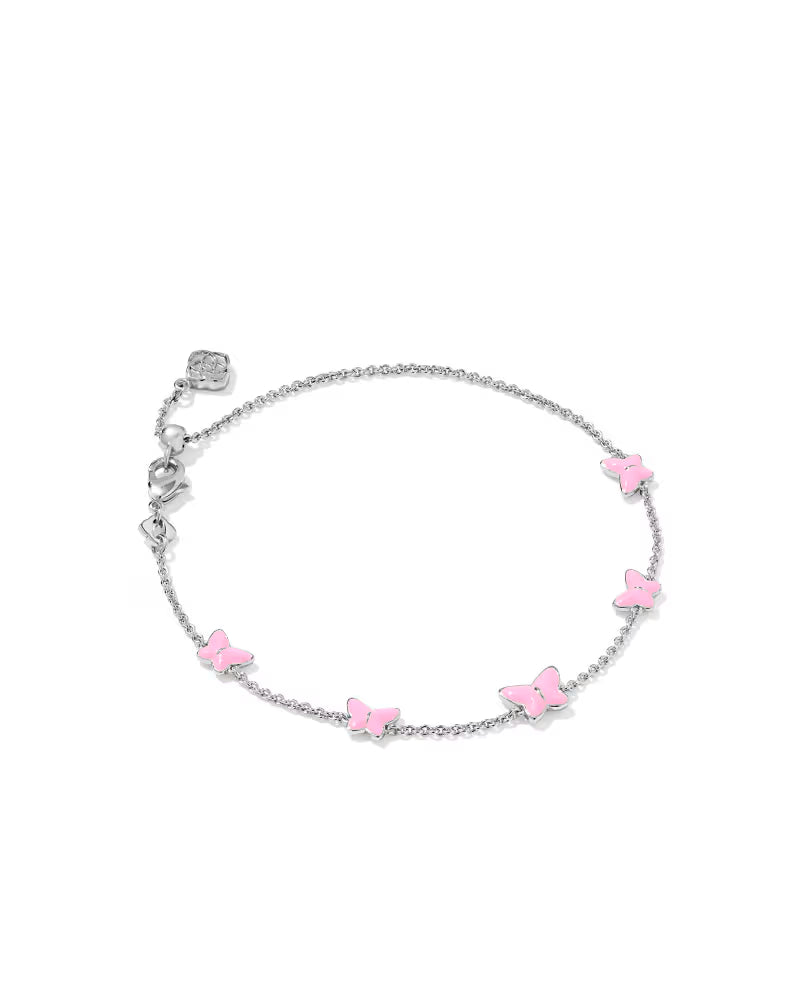 KS Lillia Butterfly Enamel Delicate Chain Bracelet