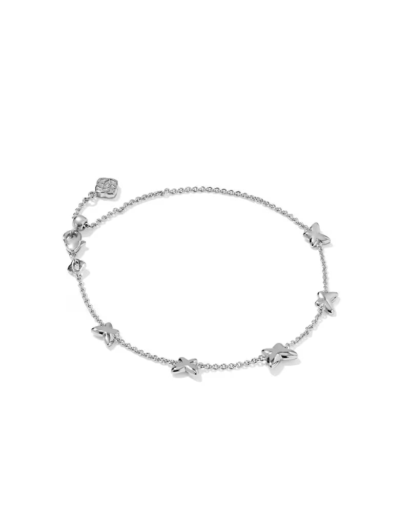 KS Lillia Butterfly Enamel Delicate Chain Bracelet