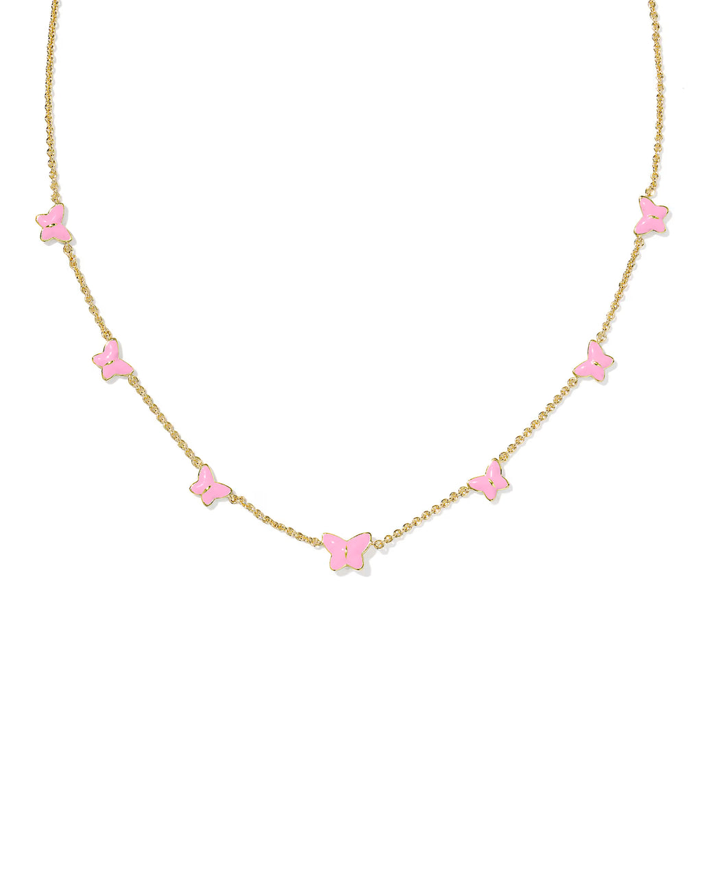 KS Lillia Butterfly Enamel Strand Necklace