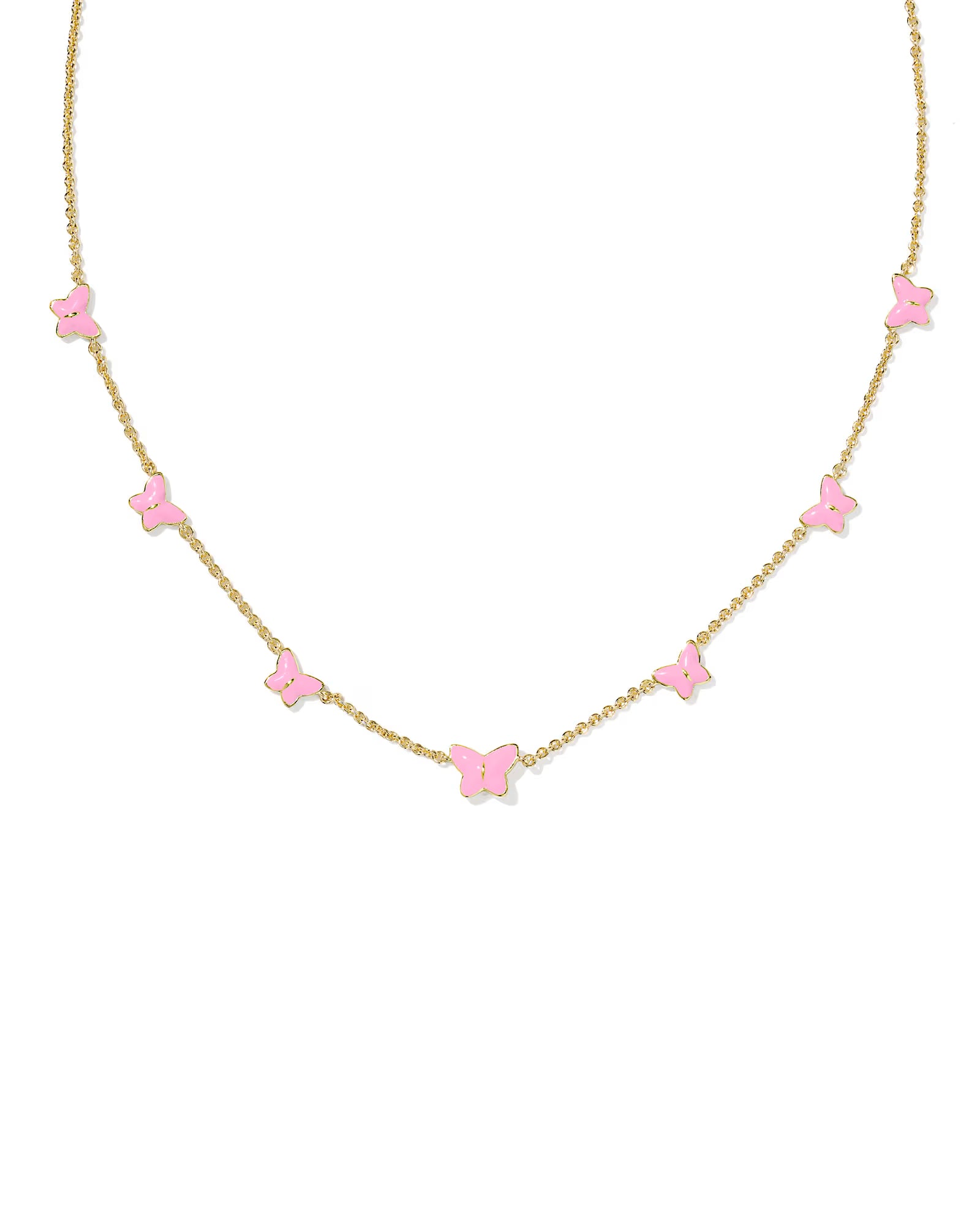 KS Lillia Butterfly Enamel Strand Necklace