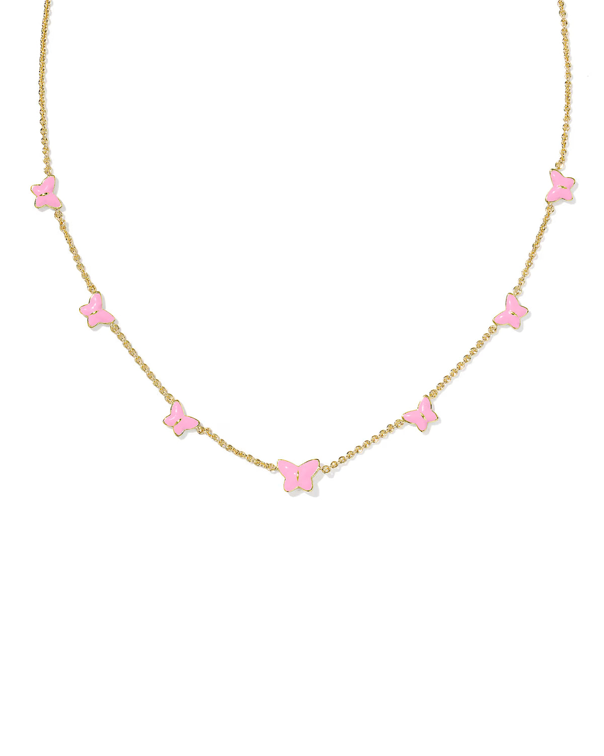 KS Lillia Butterfly Enamel Strand Necklace