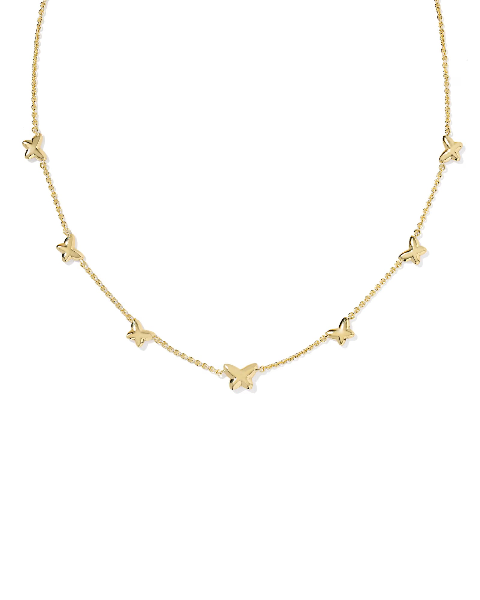 KS Lillia Butterfly Enamel Strand Necklace