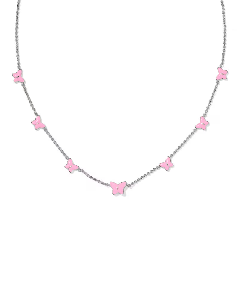 KS Lillia Butterfly Enamel Strand Necklace