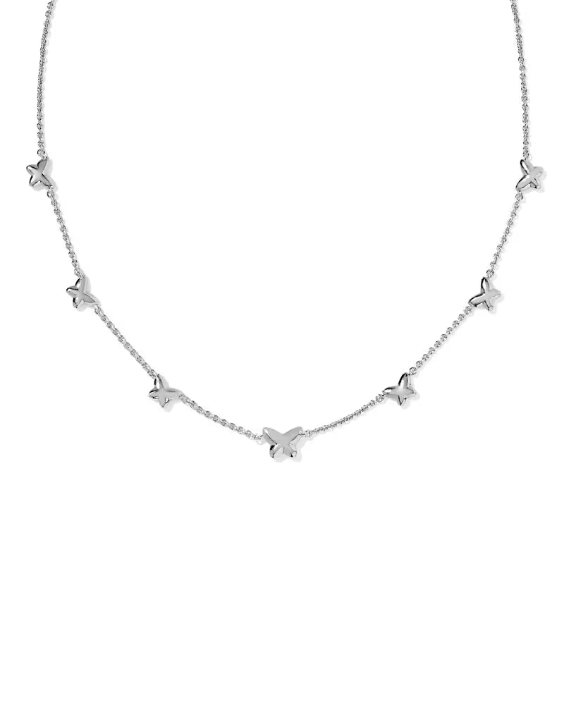 KS Lillia Butterfly Enamel Strand Necklace