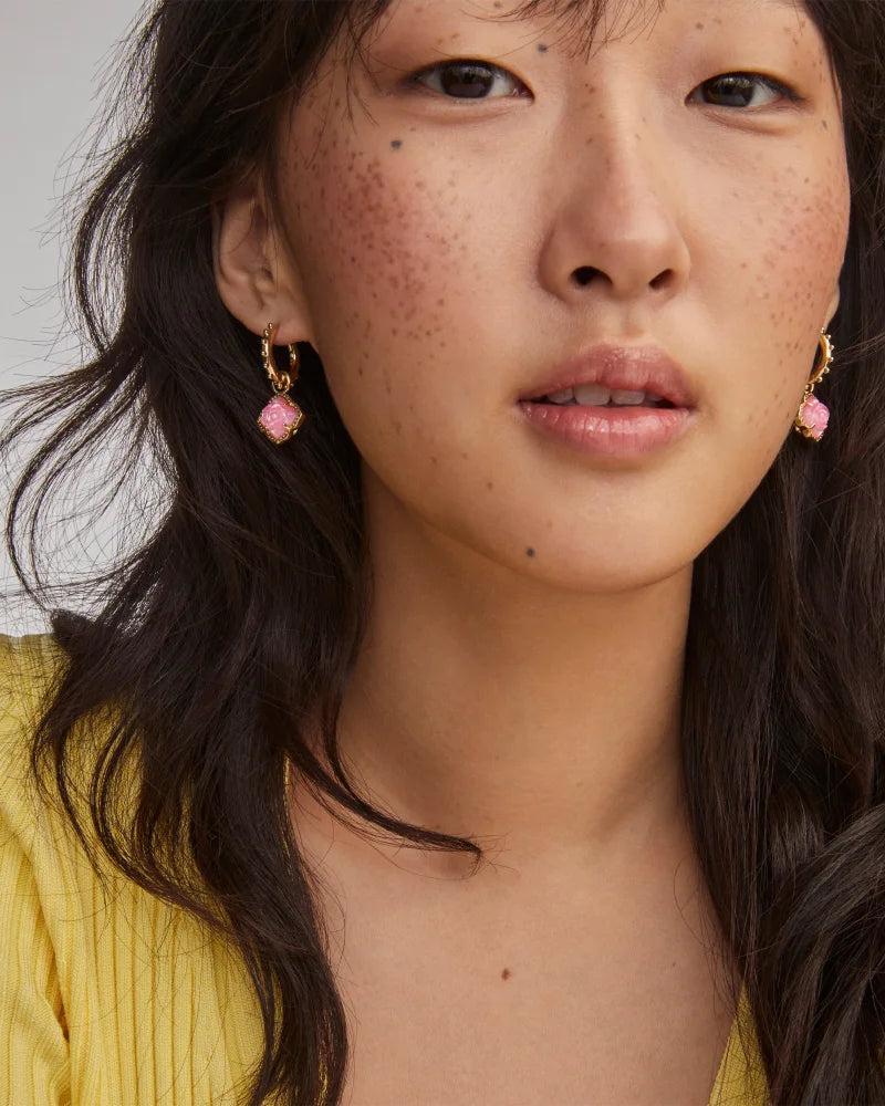 KS Mallory Rose Huggie Earrings