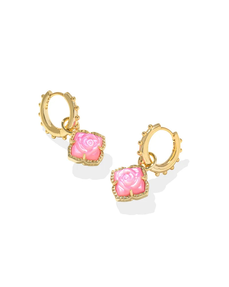 KS Mallory Rose Huggie Earrings