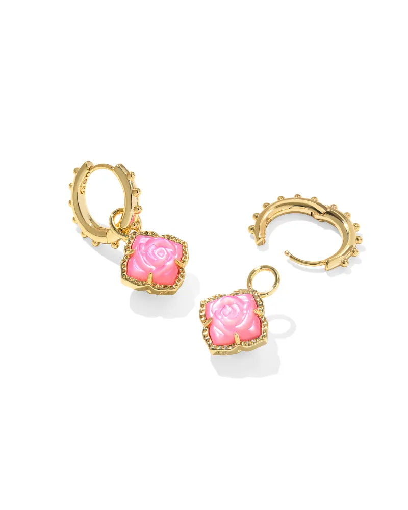 KS Mallory Rose Huggie Earrings