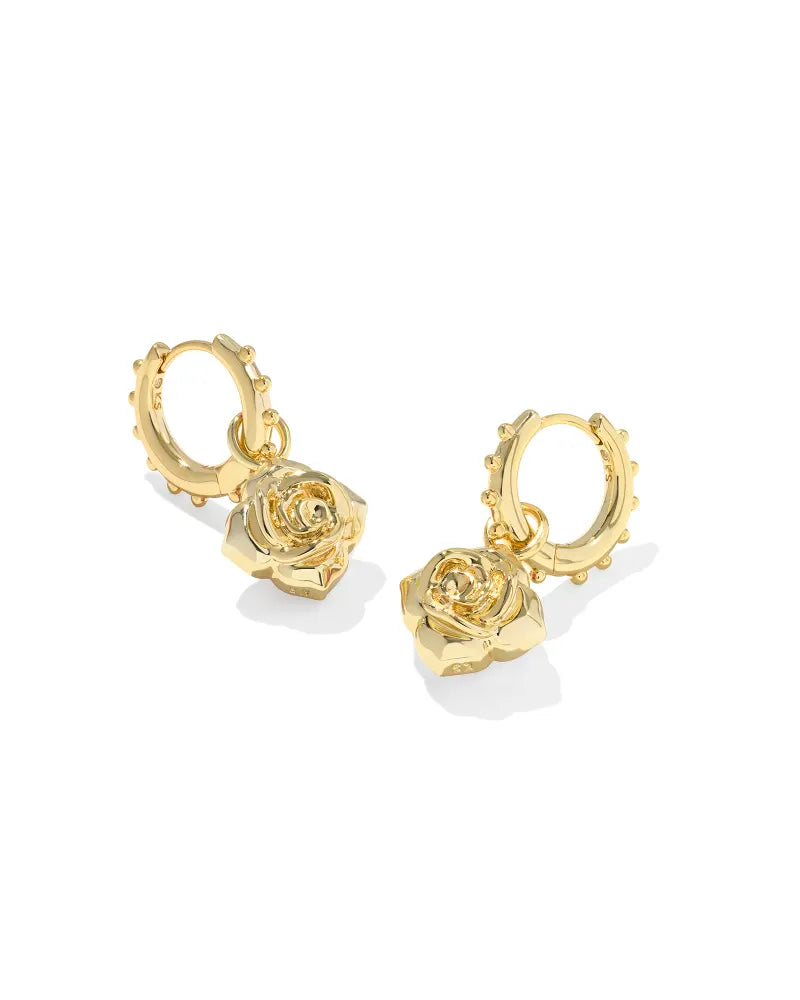 KS Mallory Rose Huggie Earrings