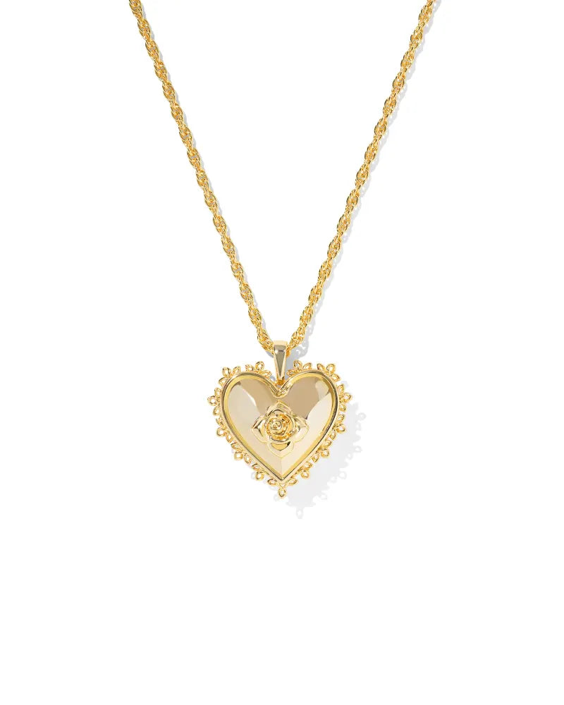 KS Mallory Rose Locket Short Pendant Necklace