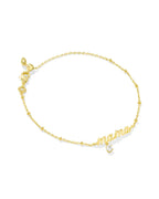 KS Mama Crystal Delicate Chain Bracelet