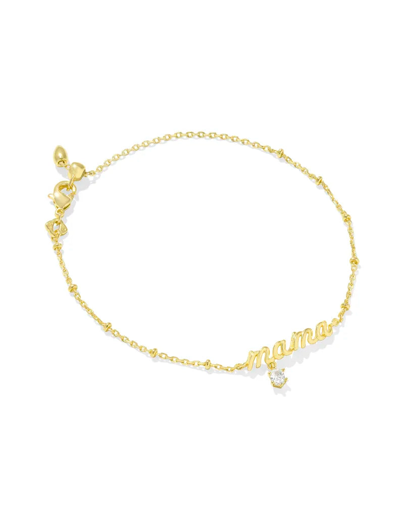 KS Mama Crystal Delicate Chain Bracelet