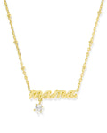 KS Mama Crystal Short Pendant Necklace