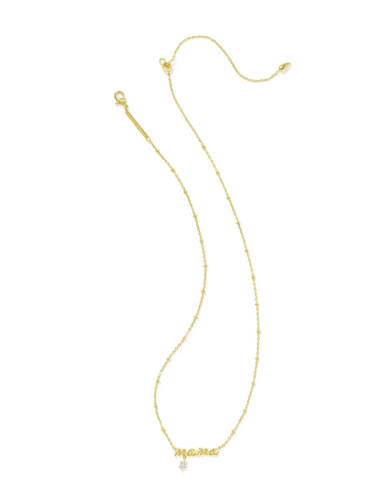 KS Mama Crystal Short Pendant Necklace