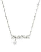KS Mama Crystal Short Pendant Necklace