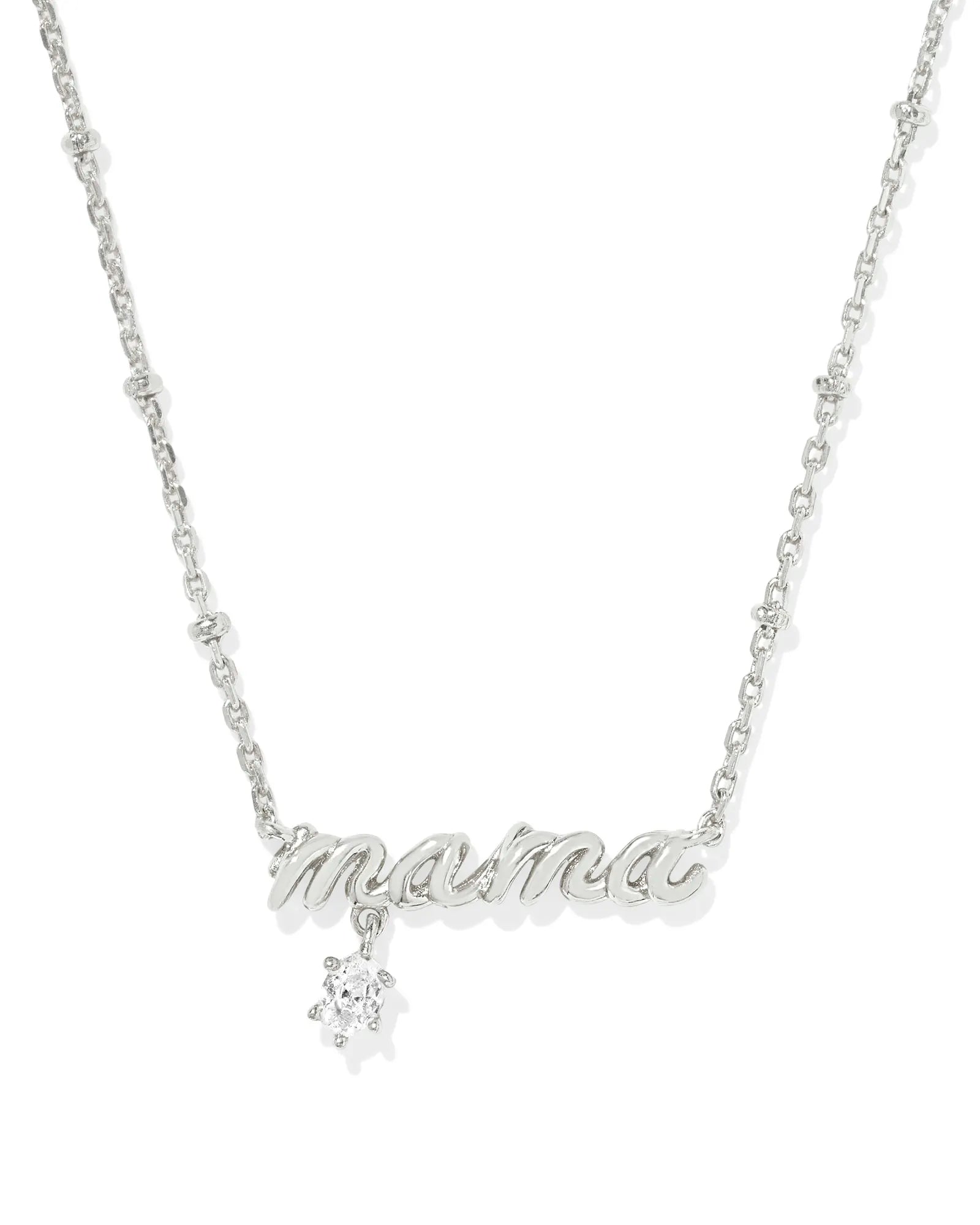 KS Mama Crystal Short Pendant Necklace