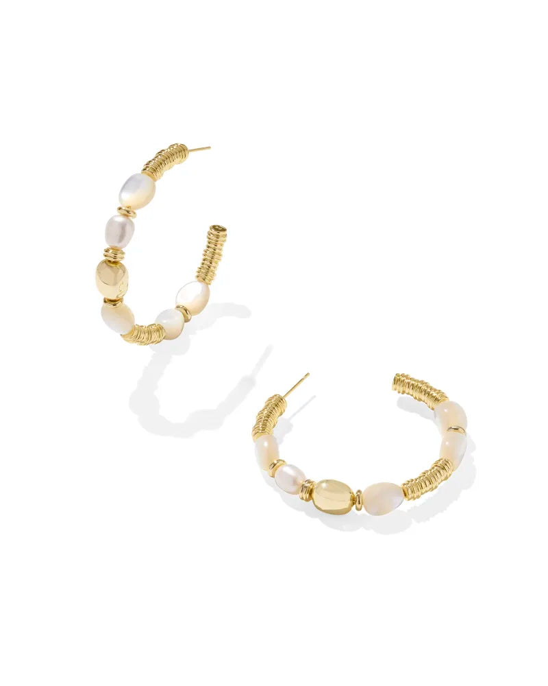 KS Melody Beaded Hoop Earrings