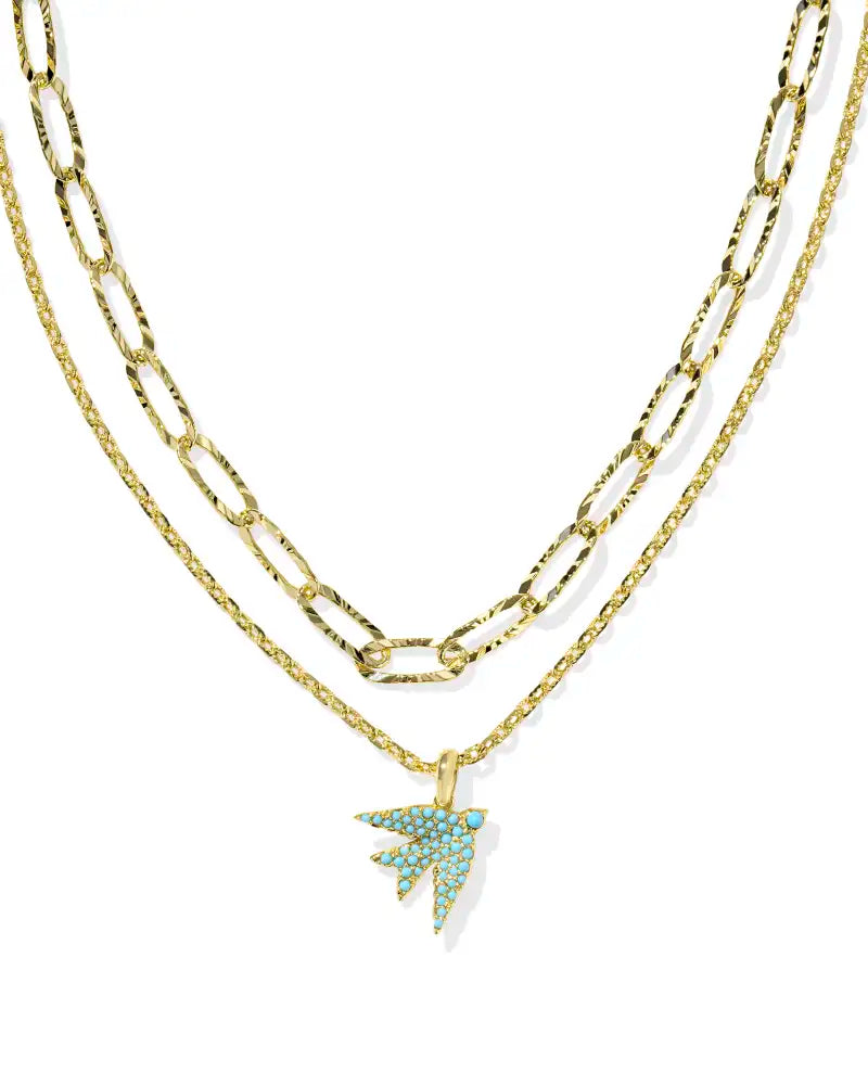 KS Melody Bird Multi Strand Necklace