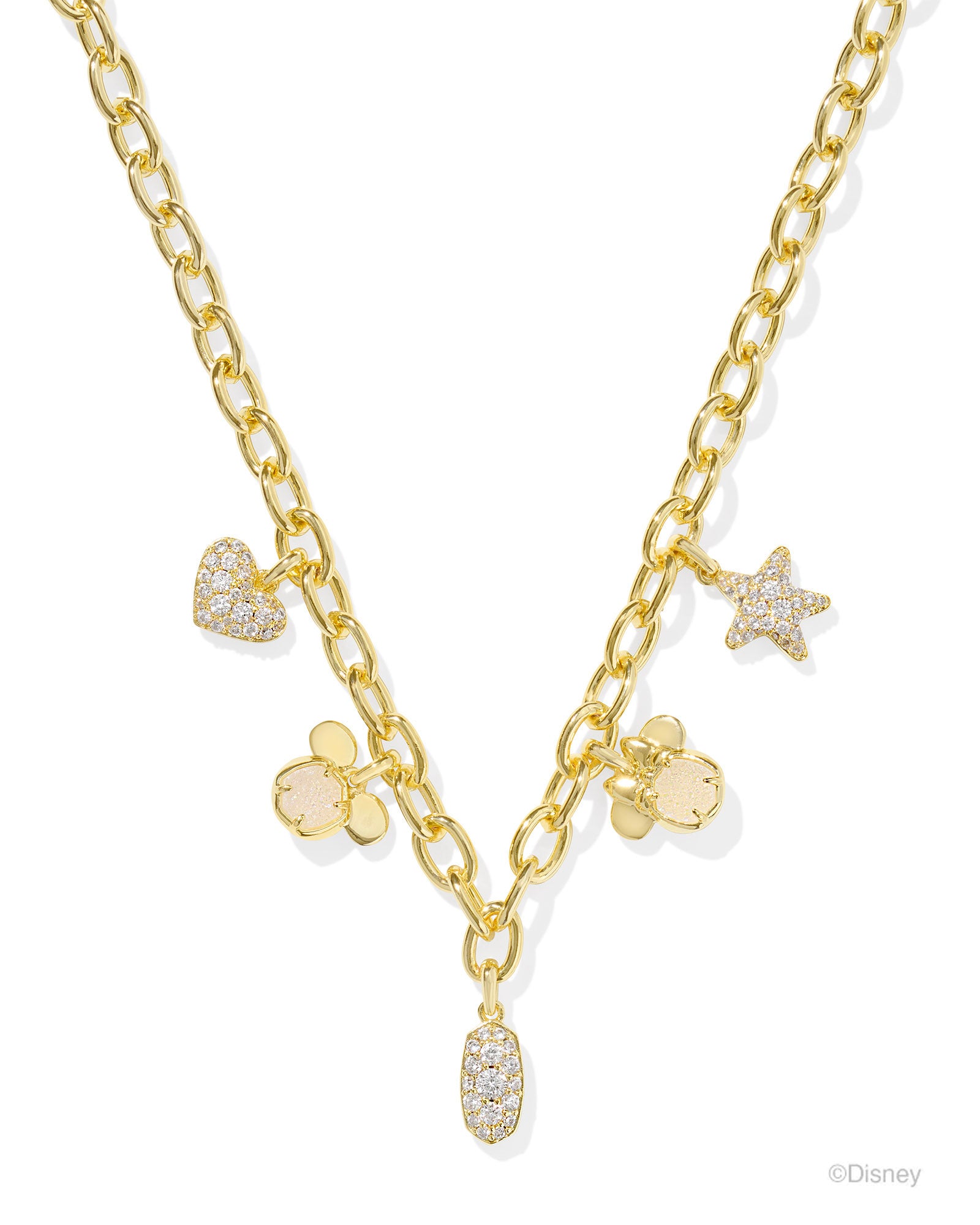 KS Mickey Minnie Charm Necklace