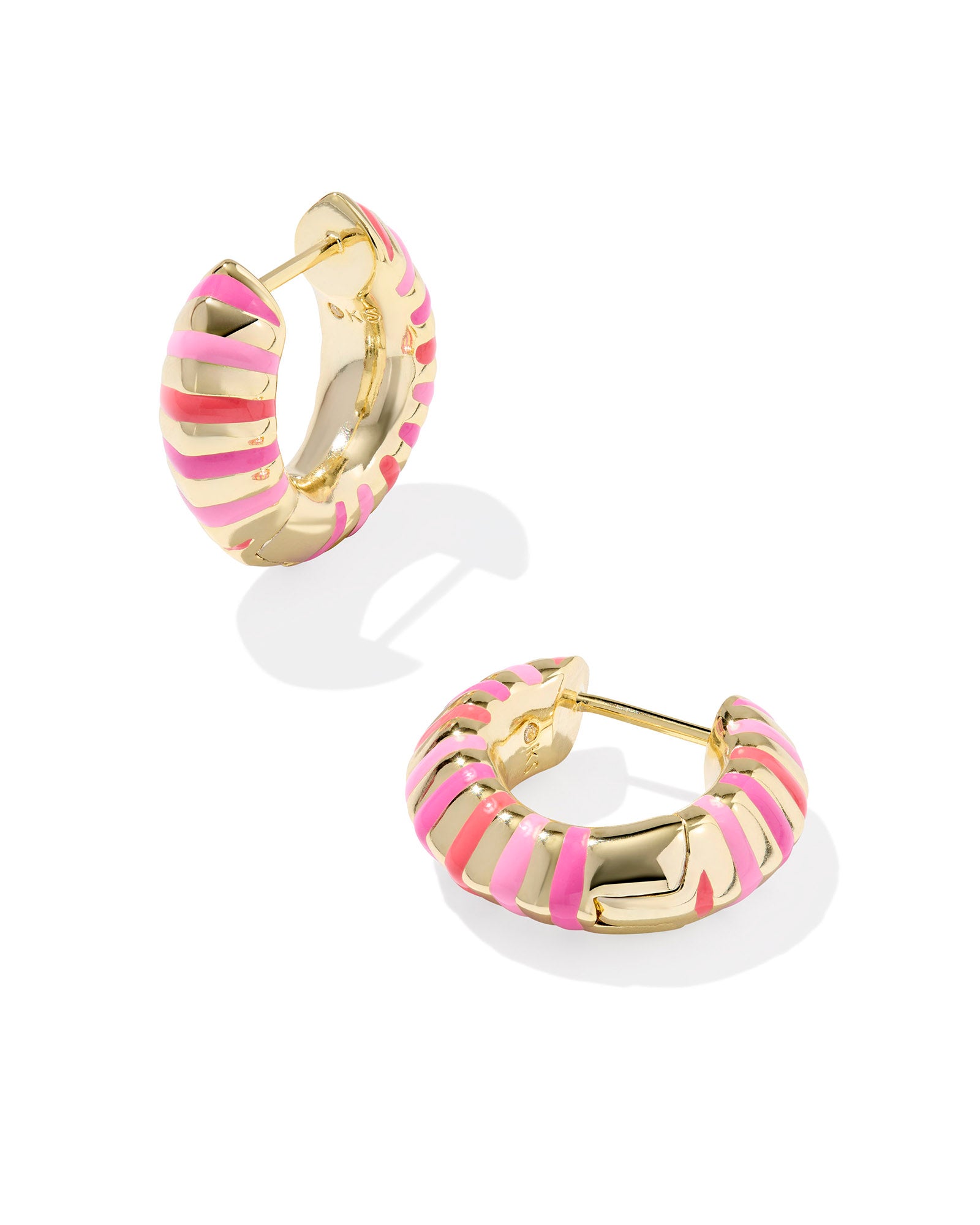KS Mikki Enamel Huggie Earrings
