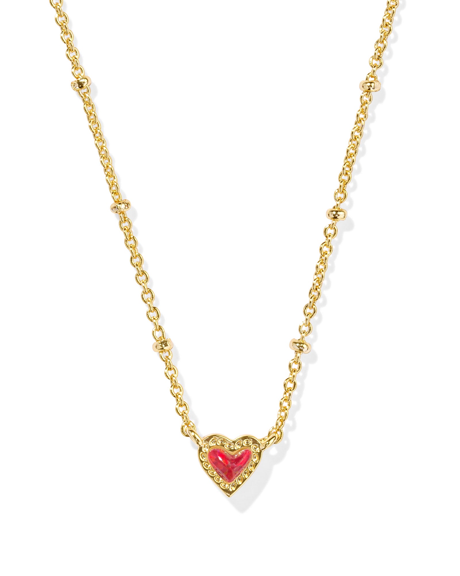 KS Mini Ari Heart Satellite Short Pendant Necklace