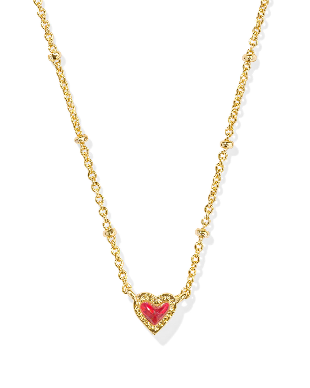 KS Mini Ari Heart Satellite Short Pendant Necklace