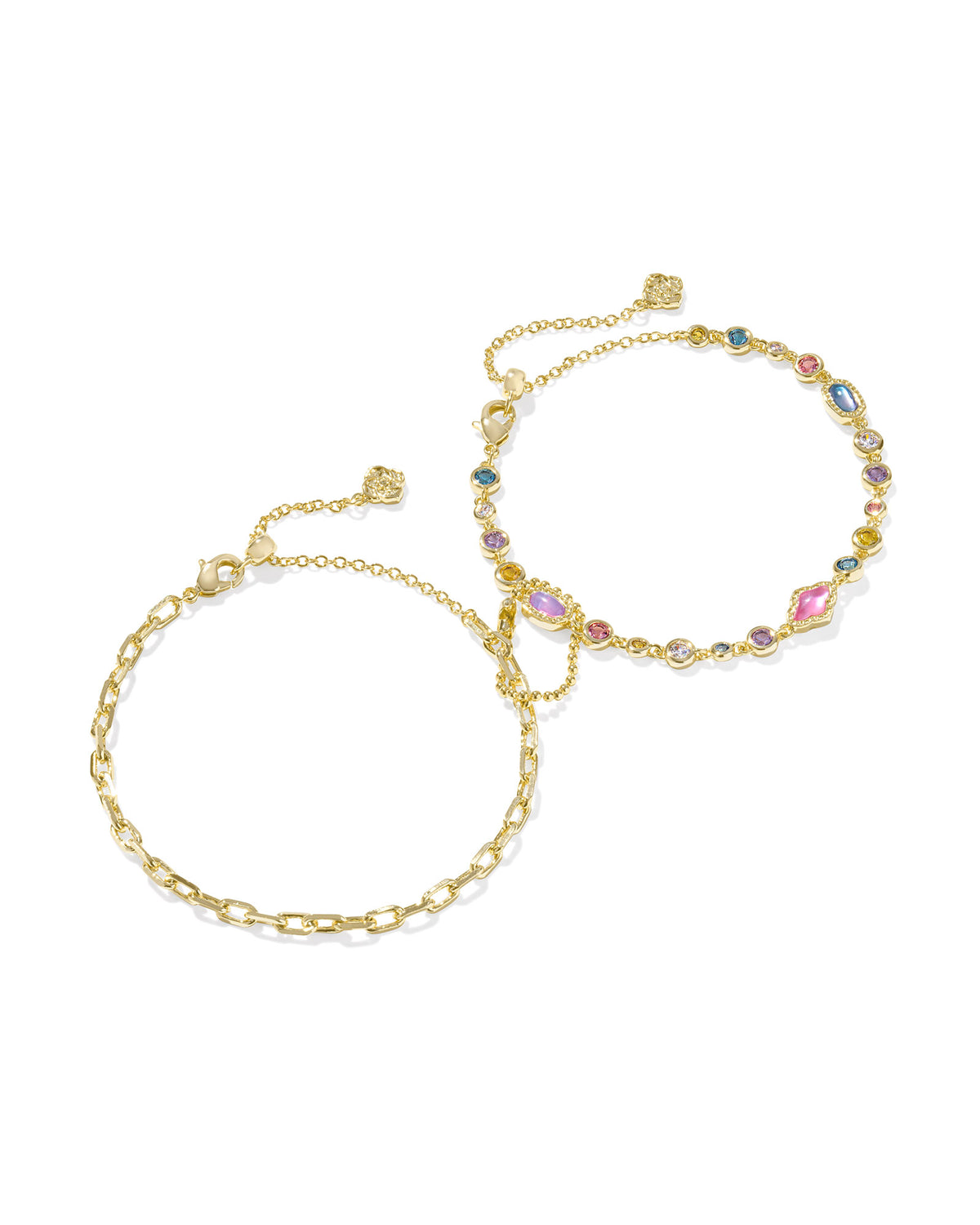 KS Mini Elisa Abbie Set of 2 Delicate Chain Bracelets
