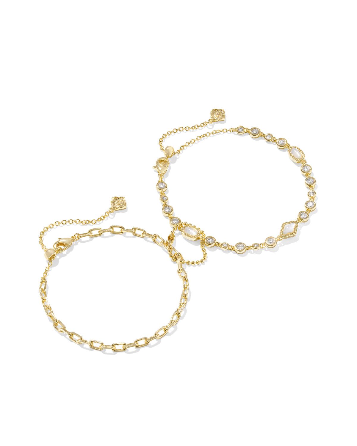 KS Mini Elisa Abbie Set of 2 Delicate Chain Bracelets