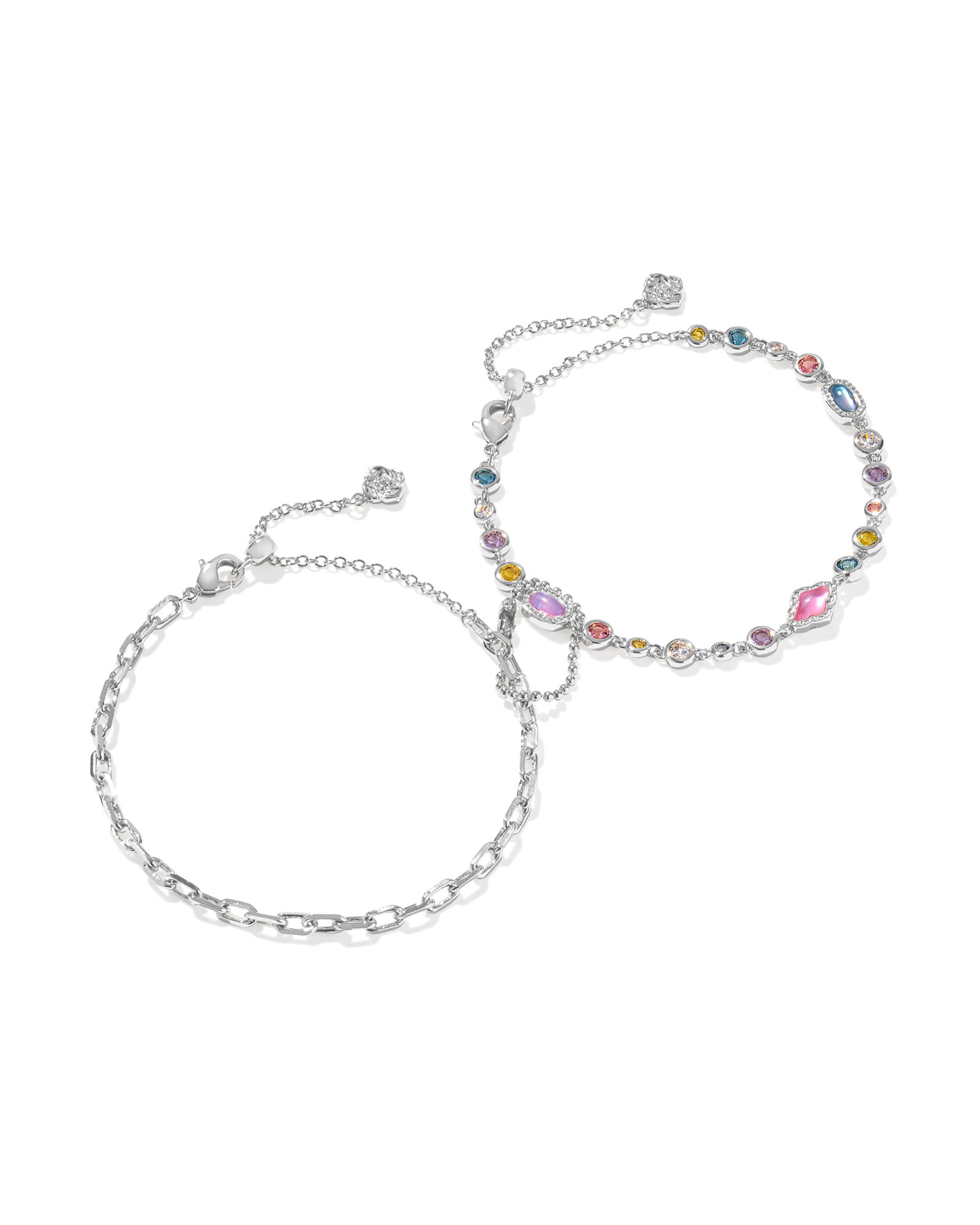 KS Mini Elisa Abbie Set of 2 Delicate Chain Bracelets