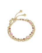 KS Mini Elisa Abbie Set of 2 Delicate Chain Bracelets