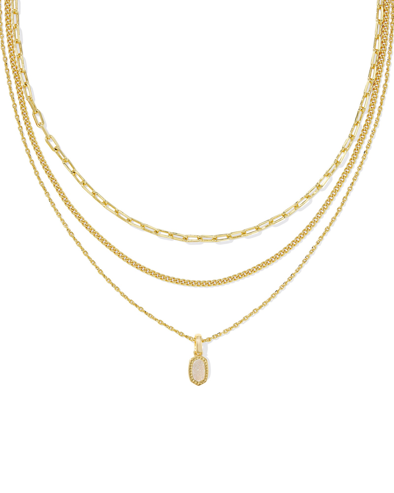 KS Mini Elisa Triple Strand Necklace